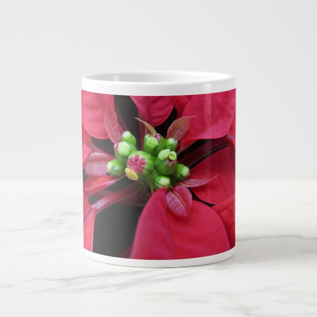 Jätte Poinsettia-mugg Jumbo Mugg (Framsidan)