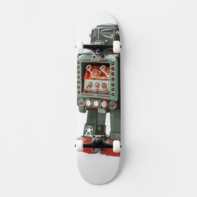 Jätte- robotSkateboard Mini Skateboard Bräda 18,7 Cm (Framsida)
