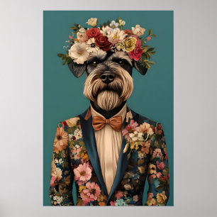 Jätte Schnauzer i kostymaffisch, Jätte Schnauzer Poster