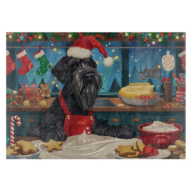 Jätte Schnauzer Julbak: Festlig Jul (Framsidan)