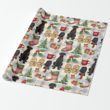 Jätte Schnauzer julinpaketspapper