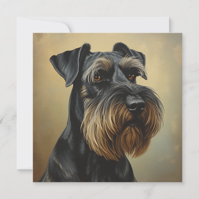 Jätte Schnauzer Kort (Framsida)