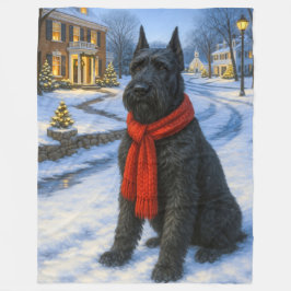 Jätte Schnauzer semester Fleecefilt