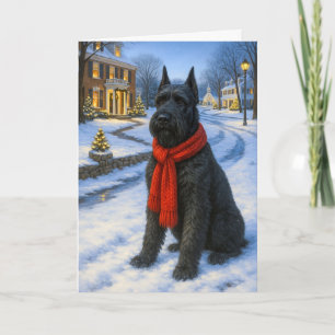 Jätte Schnauzer semester Helgkort