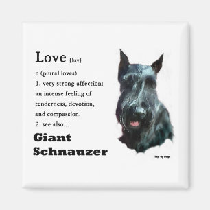 Jätte- Schnauzergåvor Magnet