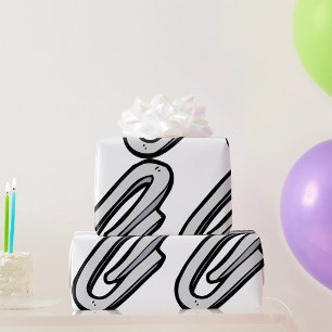 Jätte Silver Gem Clip Kontor och Pappershandel Presentpapper