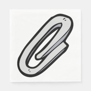 Jätte Silver Gem Paperclip Kontor och presentartik Pappersservett