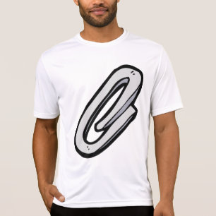 Jätte Silver Gemklipp Kontor och Pappersvaror T Shirt