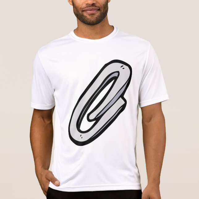 Jätte Silver Gemklipp Kontor och Pappersvaror T Shirt (Framsida)