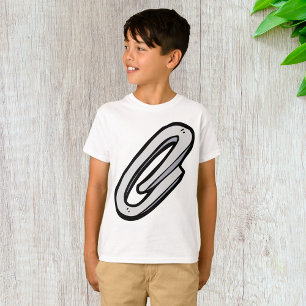 Jätte Silver Paperclip Kontor och presentartiklar T Shirt