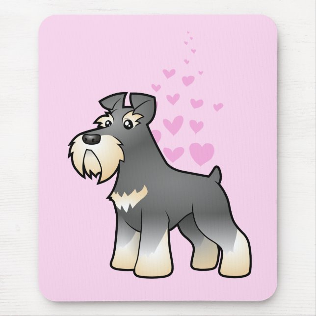 Jätte-/standard/miniatyrSchnauzerkärlek Musmatta (Framsidan)