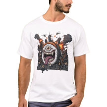Jätte Sushi Monster Attack T-Shirt | Kaiju Skräck