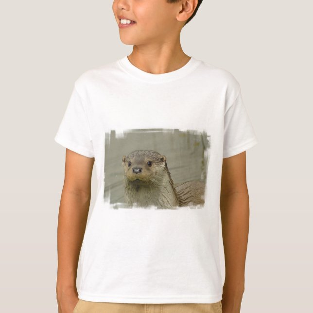 Jätte- T-tröja för flodutterungdom T Shirt (Framsida)