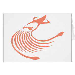 Jätte- tioarmad bläckfisk hälsningskort