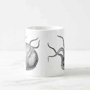 Jätte- tioarmad bläckfisk kaffemugg