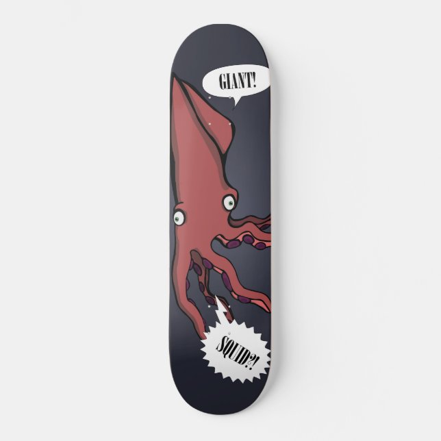 Jätte! Tioarmad bläckfisk?! Skateboard Bräda 19,5 Cm (Framsida)