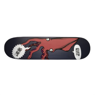 Jätte! Tioarmad bläckfisk?! Skateboard Bräda 19,5 Cm