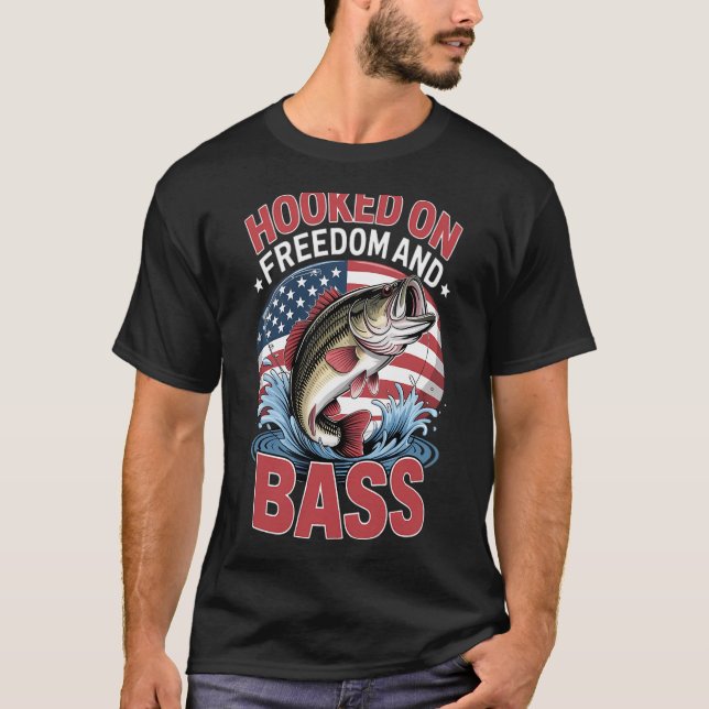 Jätte under ytan. Rolig Halibut-fiskedesign T Shirt (Framsida)