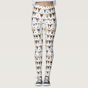 Jättebra damasker för blandningtjurterrier leggings