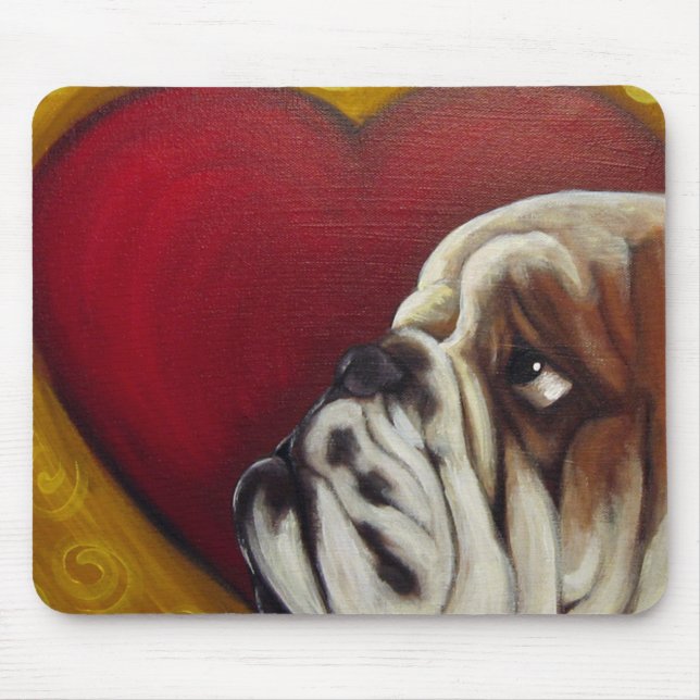 Jättebra hjärta musmatta (Framsidan)