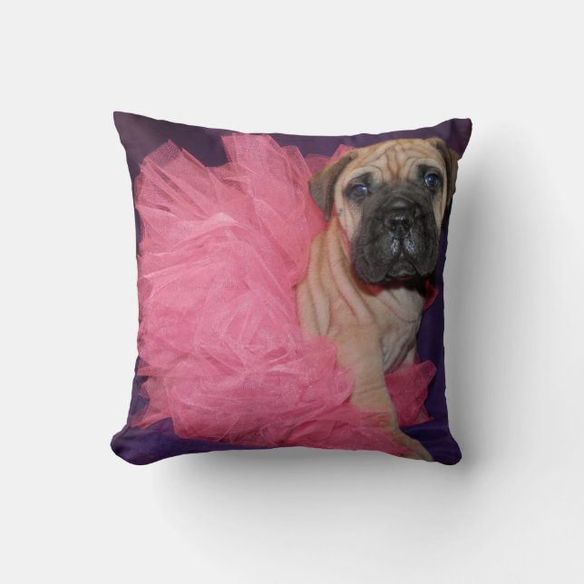 Jättebra kärlek Bullmastiff Tu-Tu kudder Kudde (Framsida)