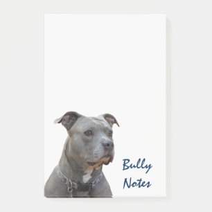 Jättebra tänkande Pitbull noterar Post-it Block