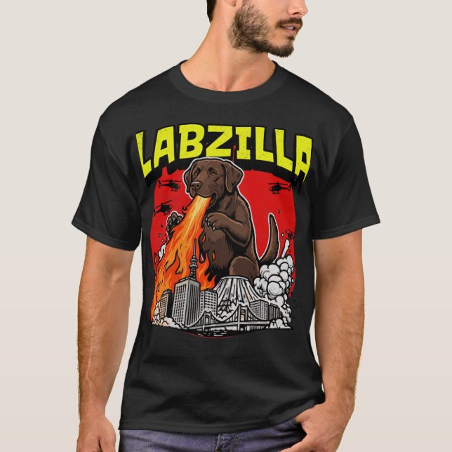 Jättechoklad Lab-monster stadsrampage T Shirt (Framsida)