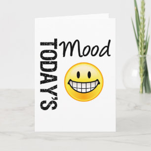 Jätteglad Emoticon för dagens Mood Kort