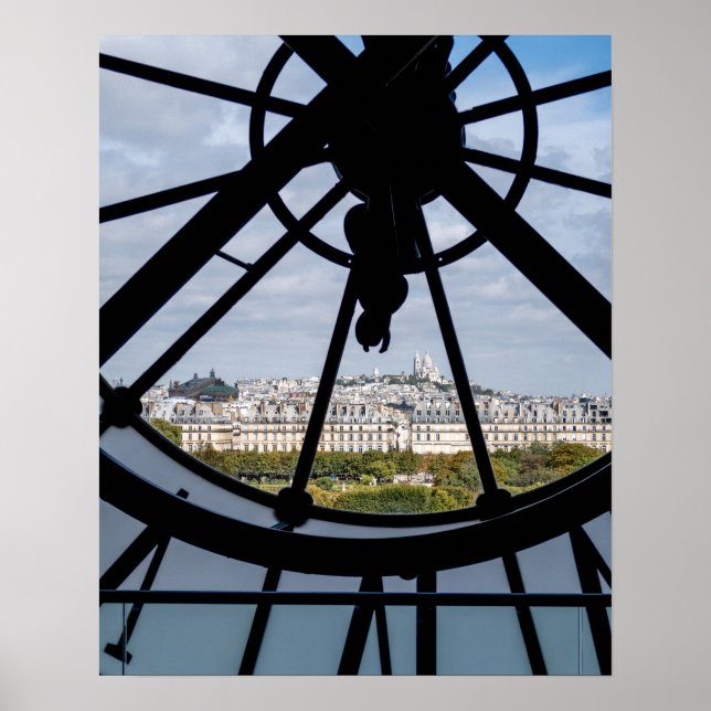 Jätteglasurklocka på Musée d'Orsay - Paris Poster (Framsidan)