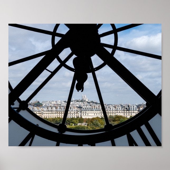 Jätteglasurklocka på Musée d'Orsay - Paris Poster (Framsidan)