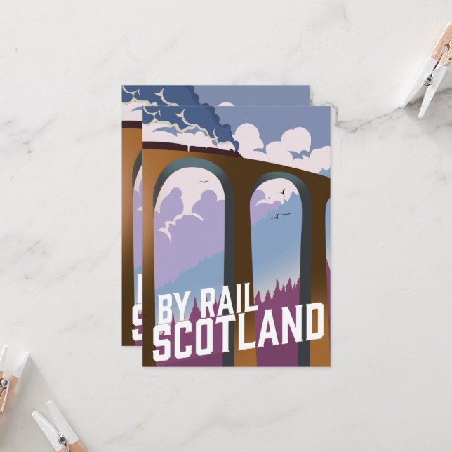 Jättekaffekopp By Rail Scotland Inbjudningar (Fram/Back In Situ)