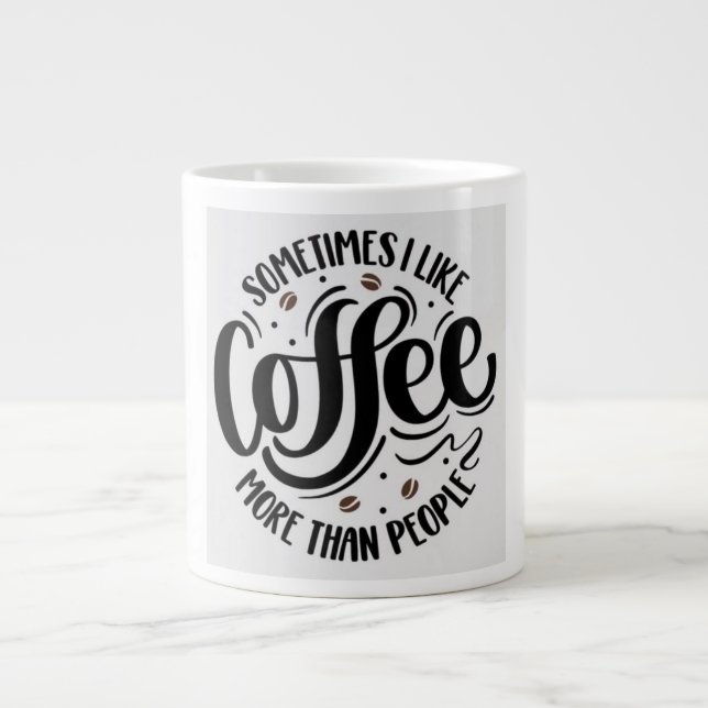 jättekkaffe mugg jumbo mugg (Framsidan)