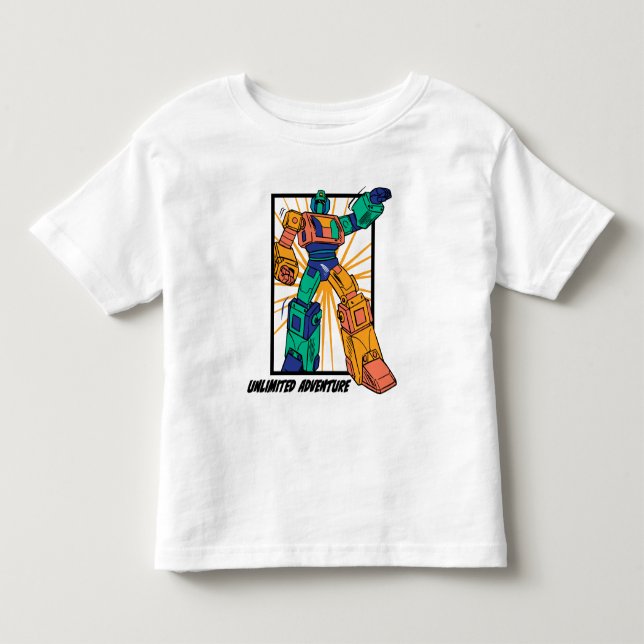 Jättekrigarrobot: Obegränsat Äventyr T Shirt (Framsida)