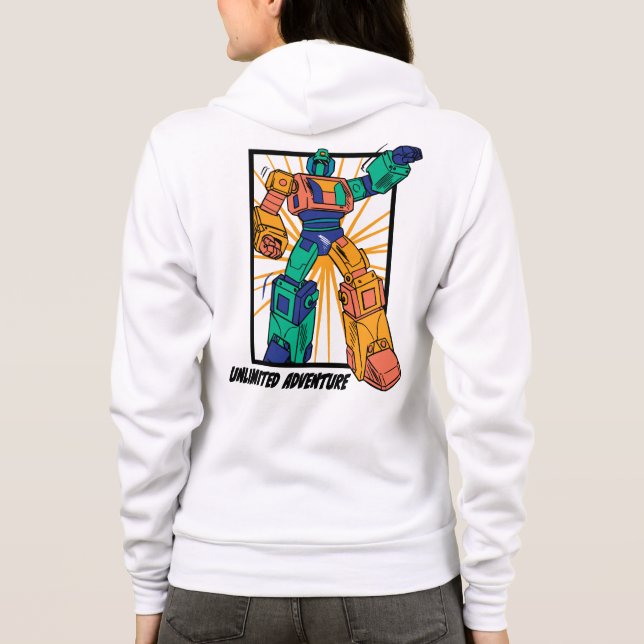 Jättekrigarrobot: Obegränsat Äventyr T Shirt (Baksida)