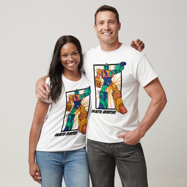 Jättekrigarrobot: Obegränsat Äventyr T Shirt (Unisex)