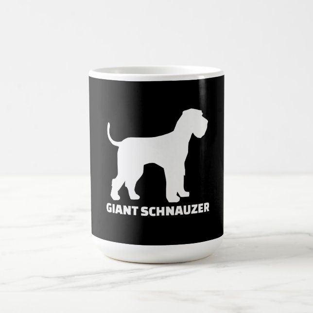jättelika schnauzer-premie kaffemugg (Center)