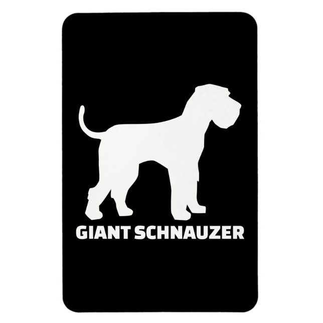 jättelika schnauzer-premie magnet (Vertikal)