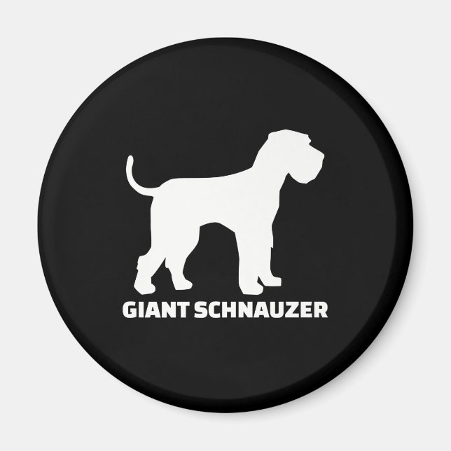 jättelika schnauzer-premie magnet (Framsidan)