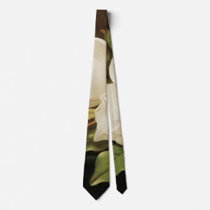 Jättemagnolior på en blå sammetsduk av MJ Heade Slips