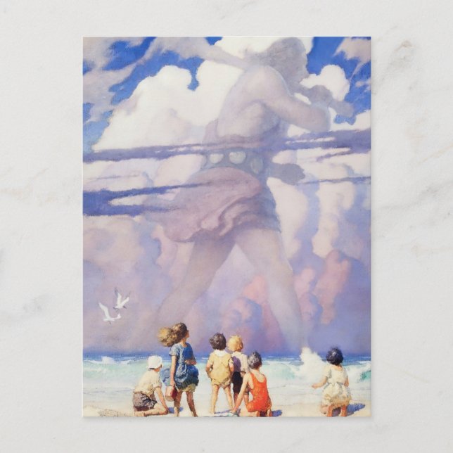 “Jätten” Sago-konst av NC Wyeth Helg Vykort (Framsida)