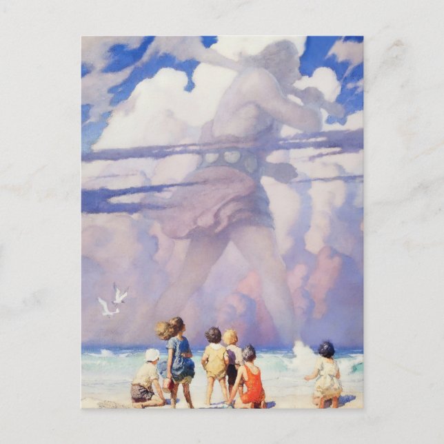 “Jätten” Sago-konst av NC Wyeth Vykort (Framsida)