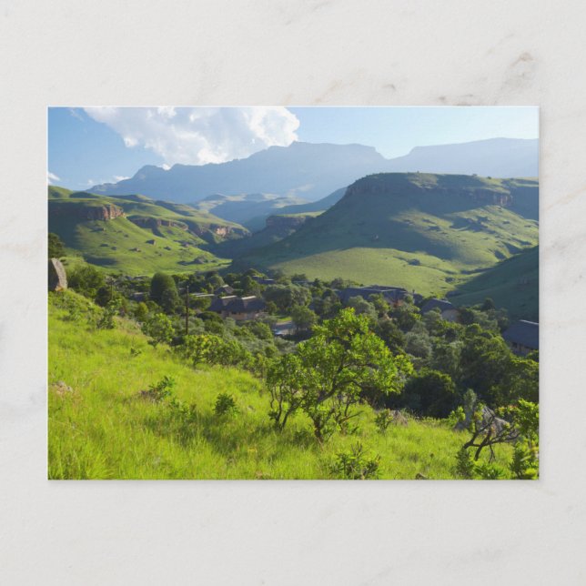 Jättens slott, Ukhahlamba / Drakensberg Park Vykort (Framsida)