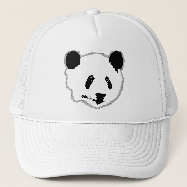 Jättepanda Björn Ansikte Truckerkeps (Framsida)