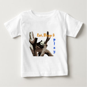 Jättepanda i en fotografering av vilda djur i en d t shirt