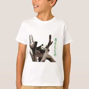 Jättepanda i fotografering av vilda djur i djurpar tee shirt