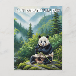 Jättepanda nationalpark Kina Resa Vykort