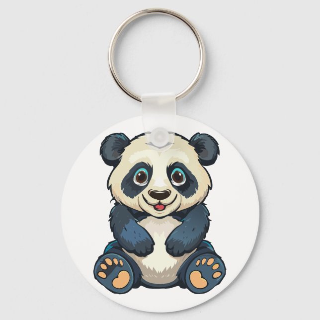 Jättepanda Nyckelring (Framsida)