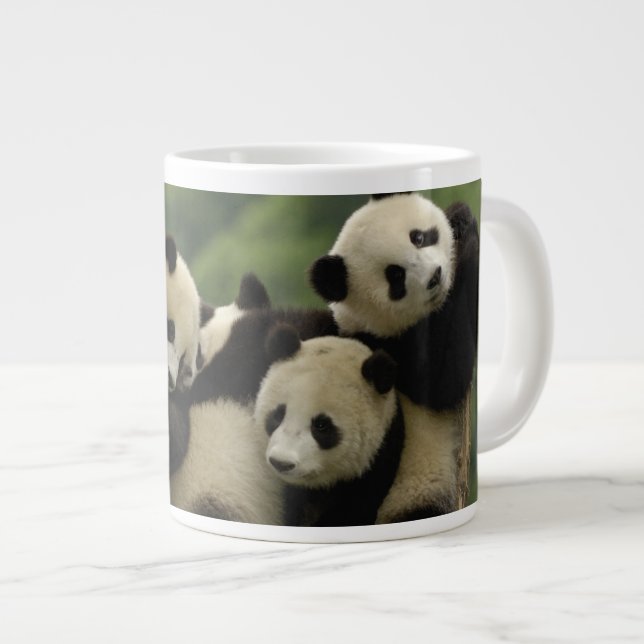 Jättepanda ungar (Ailuropoda melanoleuca) Jumbo Mugg (Framsida höger)