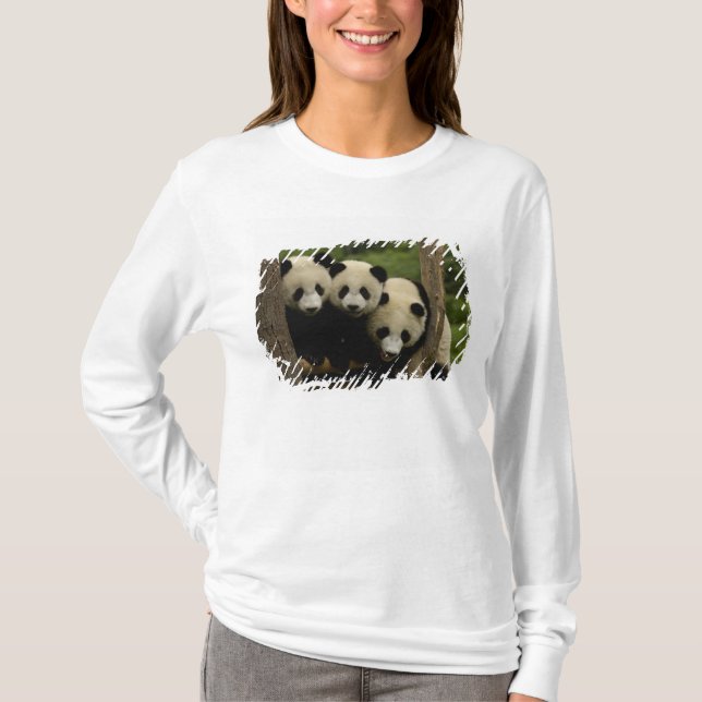 Jättepanda ungar (Ailuropoda melanoleuca) Tee Shirt (Framsida)