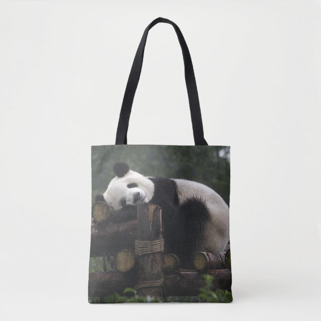 Jättepandor på jättepanda-skydd tygkasse (Framsida)